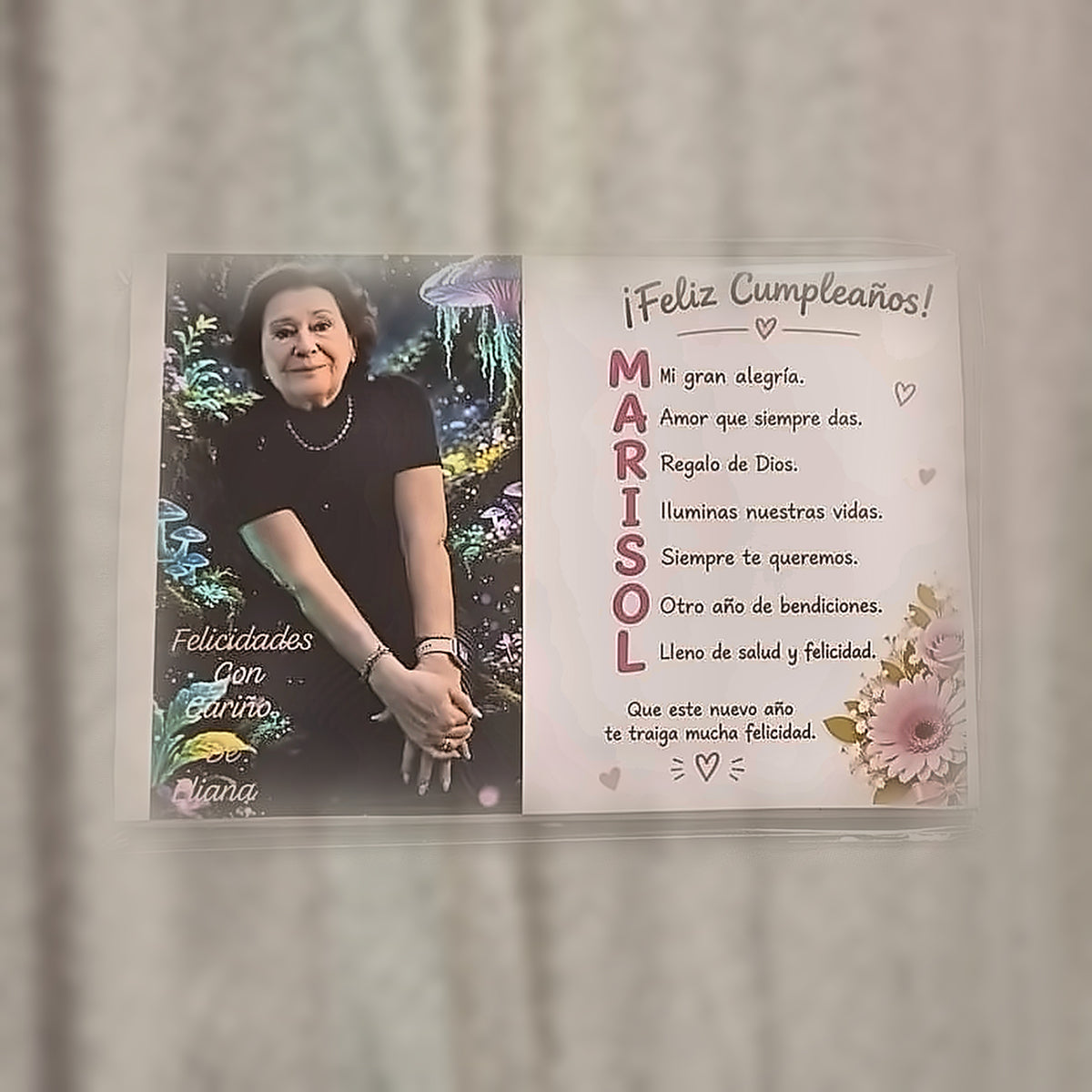 Imán personalizado para el frigorífico con foto